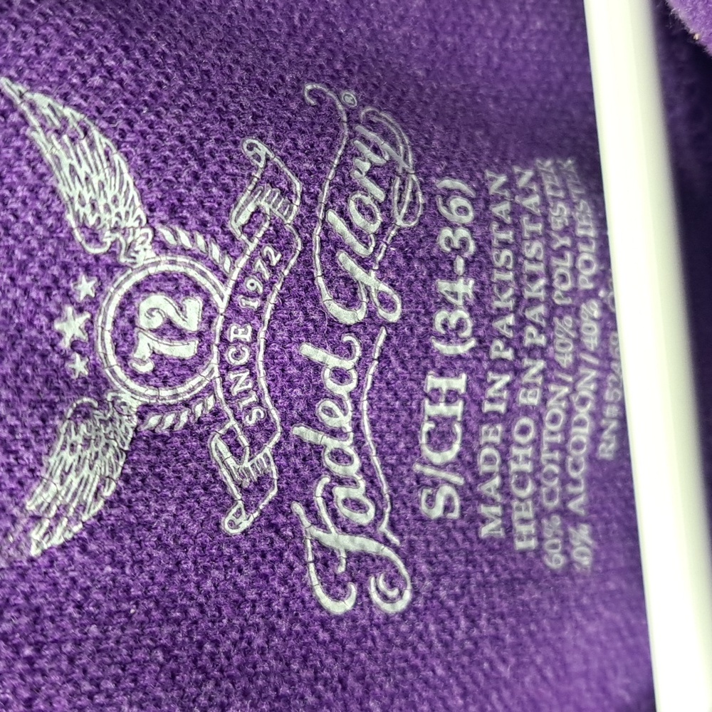 Faded Glory Polo Shirt Set - Aqua, Violet, Lavender - Picture 2 of 3